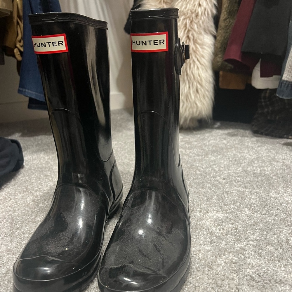 Black Hunter rain boots middie